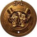 Double Skunk medallion