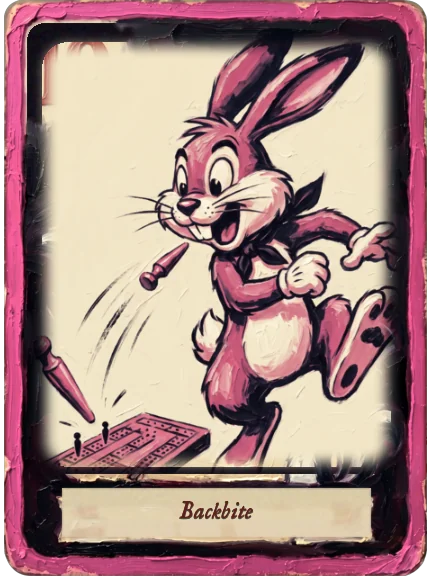 Backbite card art