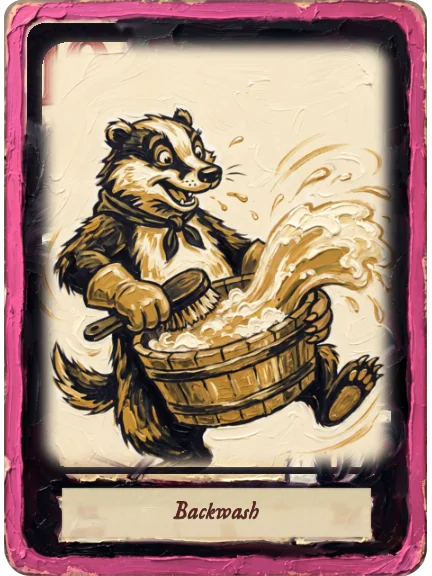 Backwash card art