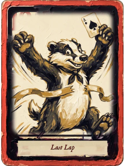 Last Lap card art