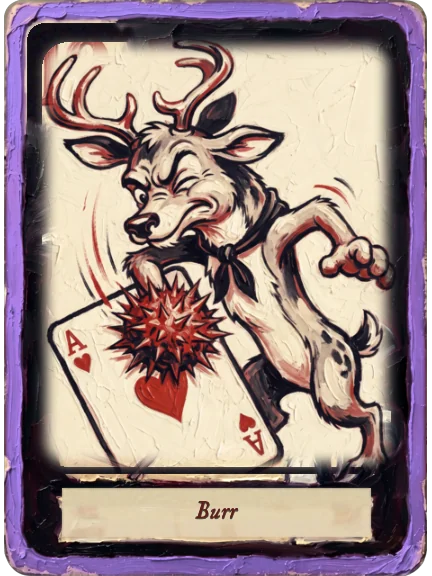 Burr card art