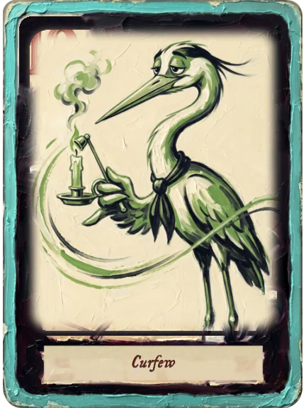 Curfew card art