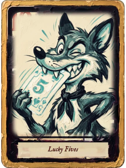 Lucky Fives card art