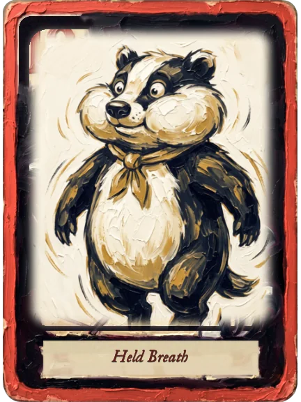Held Breath card art
