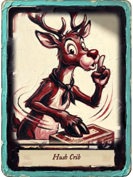 Hush Crib card art