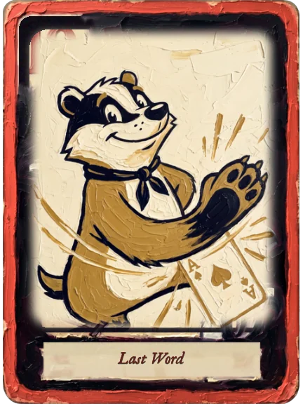 Last Word card art