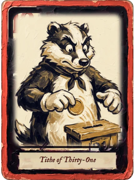 Tithe of Thirty-One card art