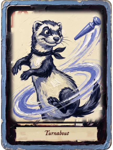 Turnabout card art