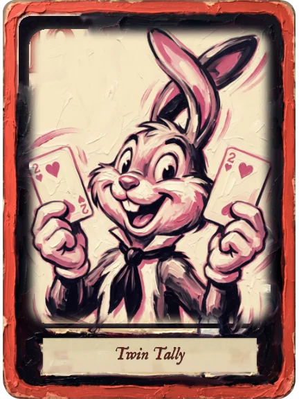 Twin Tally card art